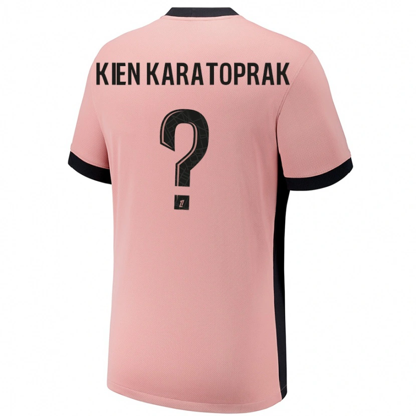 Danxen Bambino Maglia Kenan Kien Karatoprak #0 Rosa Ruggine Kit Gara Third 2024/25 Maglietta