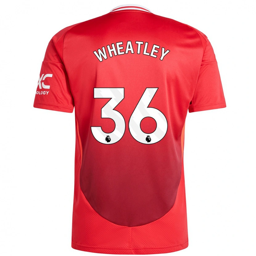 Danxen Uomo Maglia Ethan Wheatley #36 Rosso Brillante Kit Gara Home 2024/25 Maglietta