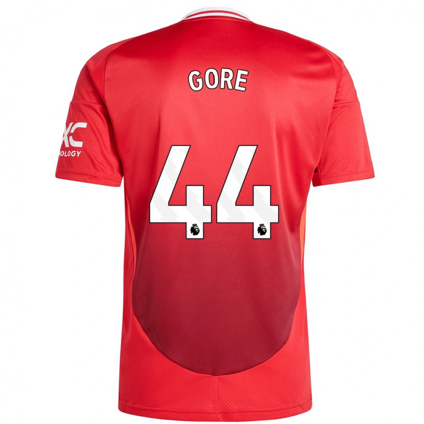 Danxen Uomo Maglia Daniel Gore #44 Rosso Brillante Kit Gara Home 2024/25 Maglietta