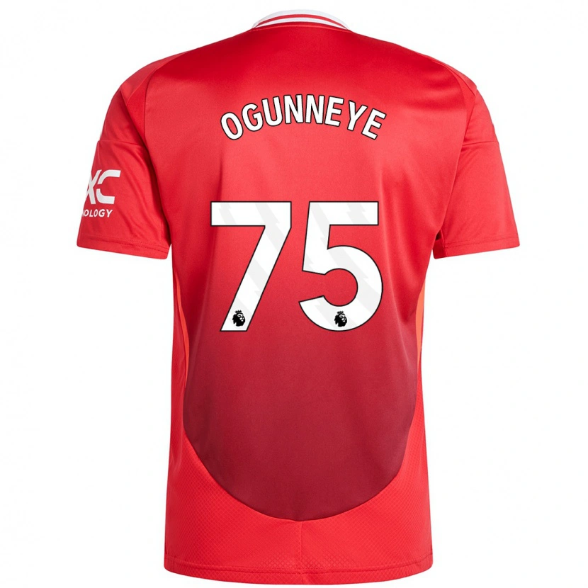 Danxen Uomo Maglia Habeeb Ogunneye #75 Rosso Brillante Kit Gara Home 2024/25 Maglietta