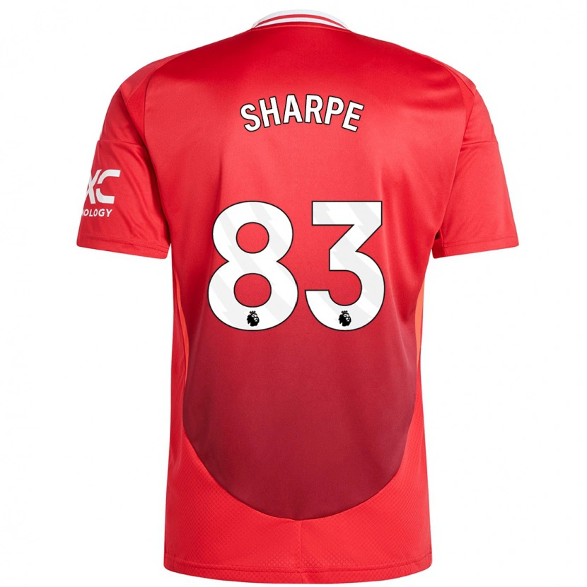 Danxen Uomo Maglia Malachi Sharpe #83 Rosso Brillante Kit Gara Home 2024/25 Maglietta