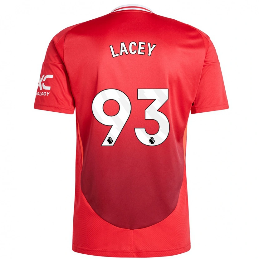 Danxen Uomo Maglia Shea Lacey #93 Rosso Brillante Kit Gara Home 2024/25 Maglietta