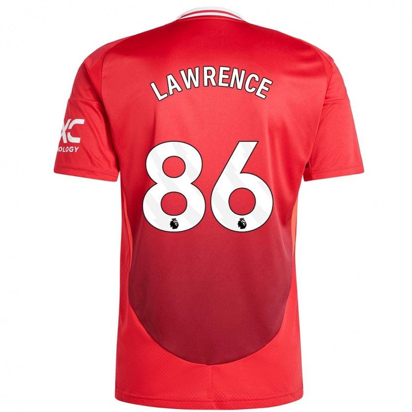 Danxen Uomo Maglia Marcus Lawrence #86 Rosso Brillante Kit Gara Home 2024/25 Maglietta