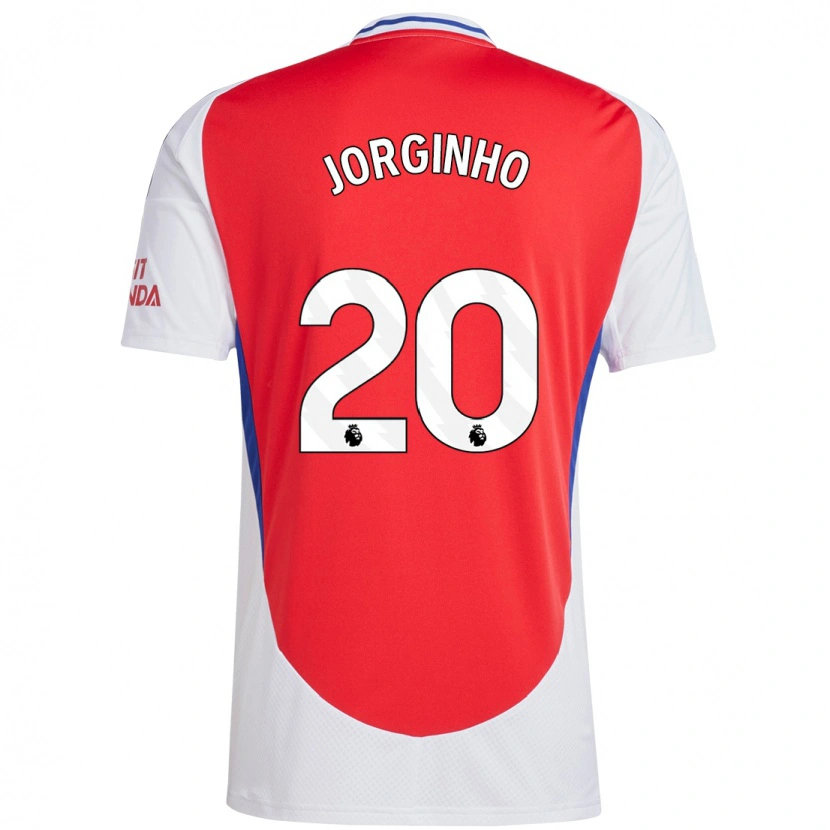 Danxen Uomo Maglia Jorginho #20 Rosso Bianco Kit Gara Home 2024/25 Maglietta
