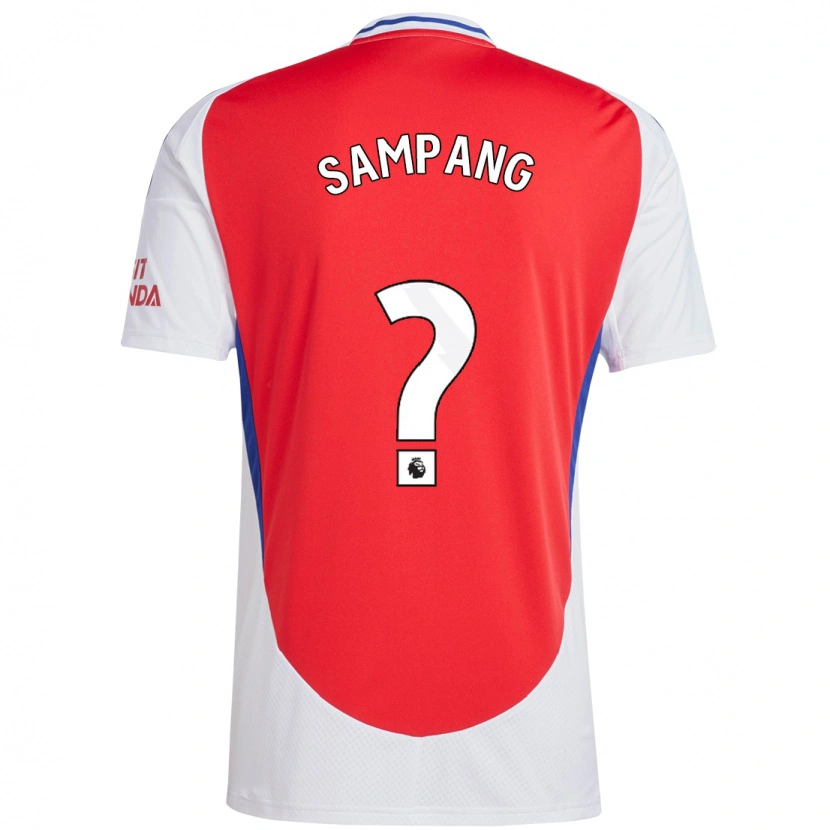 Danxen Uomo Maglia Saurap Sampang #0 Rosso Bianco Kit Gara Home 2024/25 Maglietta