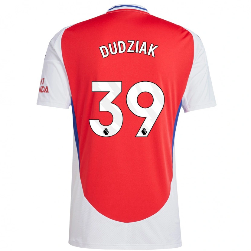 Danxen Uomo Maglia Harrison Dudziak #39 Rosso Bianco Kit Gara Home 2024/25 Maglietta