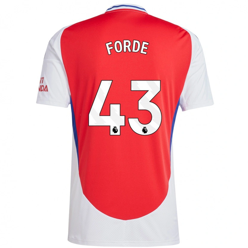 Danxen Uomo Maglia Romari Forde #43 Rosso Bianco Kit Gara Home 2024/25 Maglietta