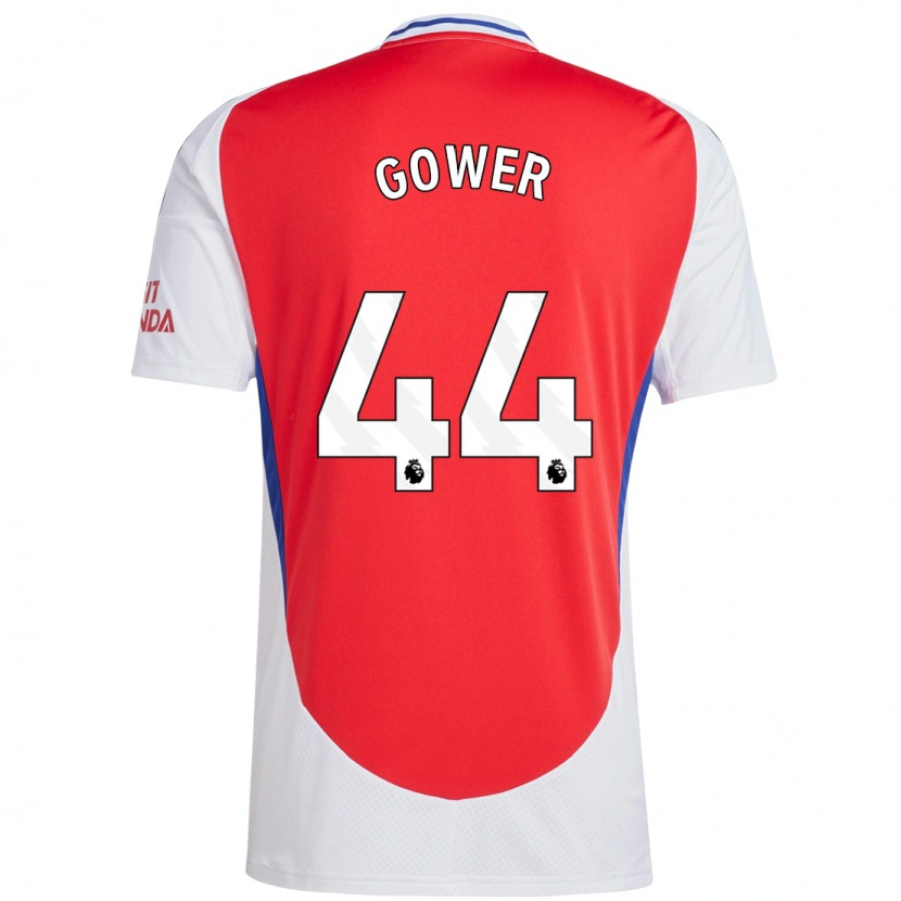 Danxen Uomo Maglia Jimi Gower #44 Rosso Bianco Kit Gara Home 2024/25 Maglietta