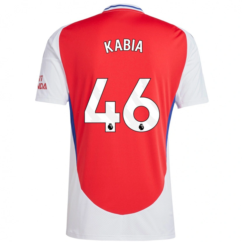 Danxen Uomo Maglia Ismeal Kabia #46 Rosso Bianco Kit Gara Home 2024/25 Maglietta