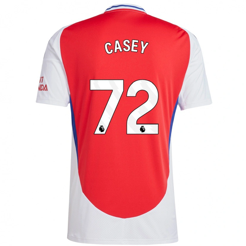 Danxen Uomo Maglia Dan Casey #72 Rosso Bianco Kit Gara Home 2024/25 Maglietta