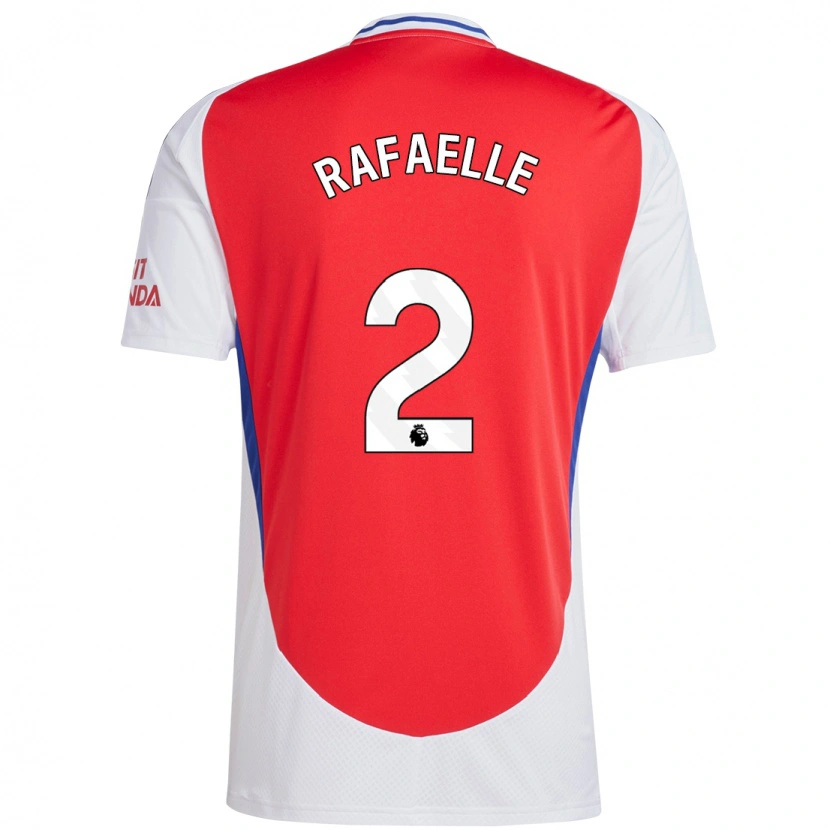 Danxen Uomo Maglia Rafaelle Souza #2 Rosso Bianco Kit Gara Home 2024/25 Maglietta