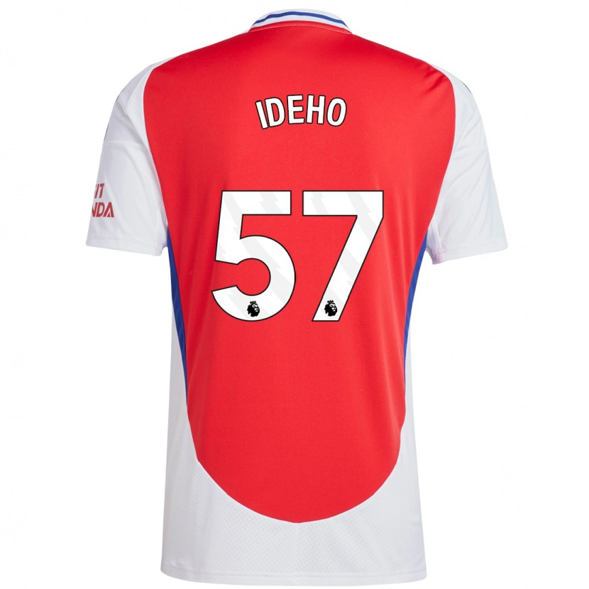 Danxen Uomo Maglia Joel Ideho #57 Rosso Bianco Kit Gara Home 2024/25 Maglietta