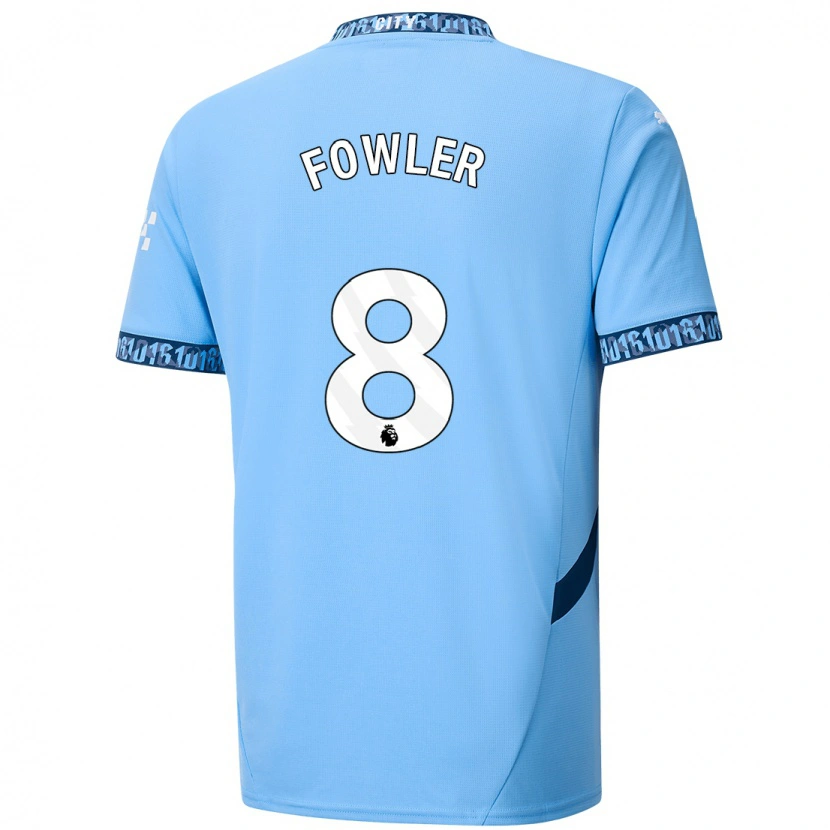 Danxen Uomo Maglia Mary Fowler #8 Blu Navy Kit Gara Home 2024/25 Maglietta