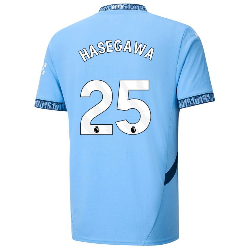 Danxen Uomo Maglia Yui Hasegawa #25 Blu Navy Kit Gara Home 2024/25 Maglietta