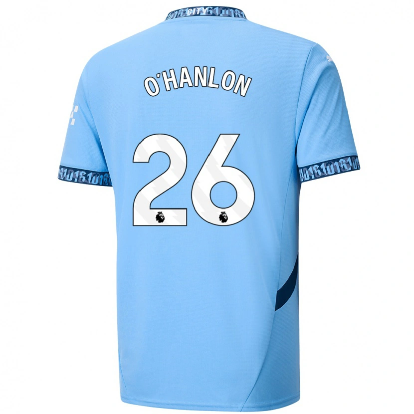 Danxen Uomo Maglia Tara O'hanlon #26 Blu Navy Kit Gara Home 2024/25 Maglietta