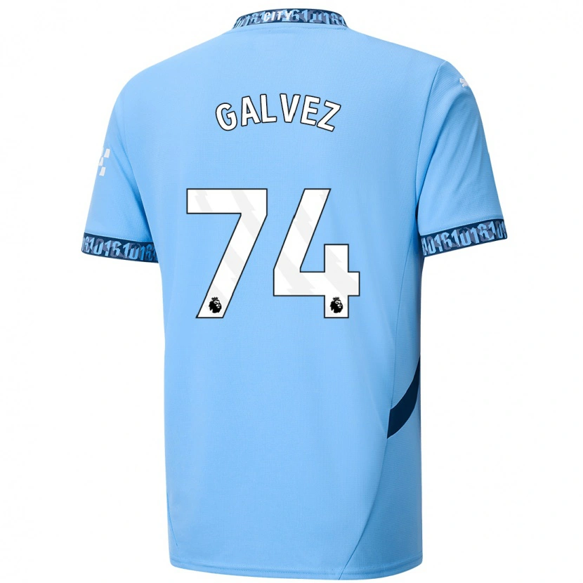 Danxen Uomo Maglia Tomas Galvez #74 Blu Navy Kit Gara Home 2024/25 Maglietta
