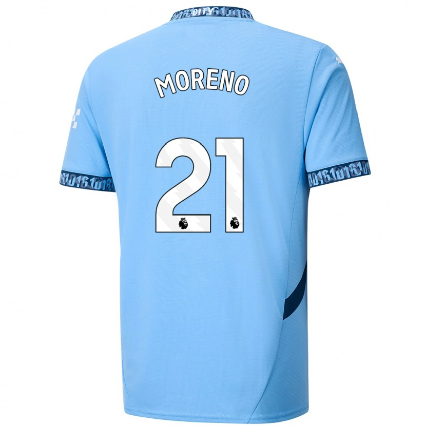 Danxen Uomo Maglia Marlos Moreno #21 Blu Navy Kit Gara Home 2024/25 Maglietta