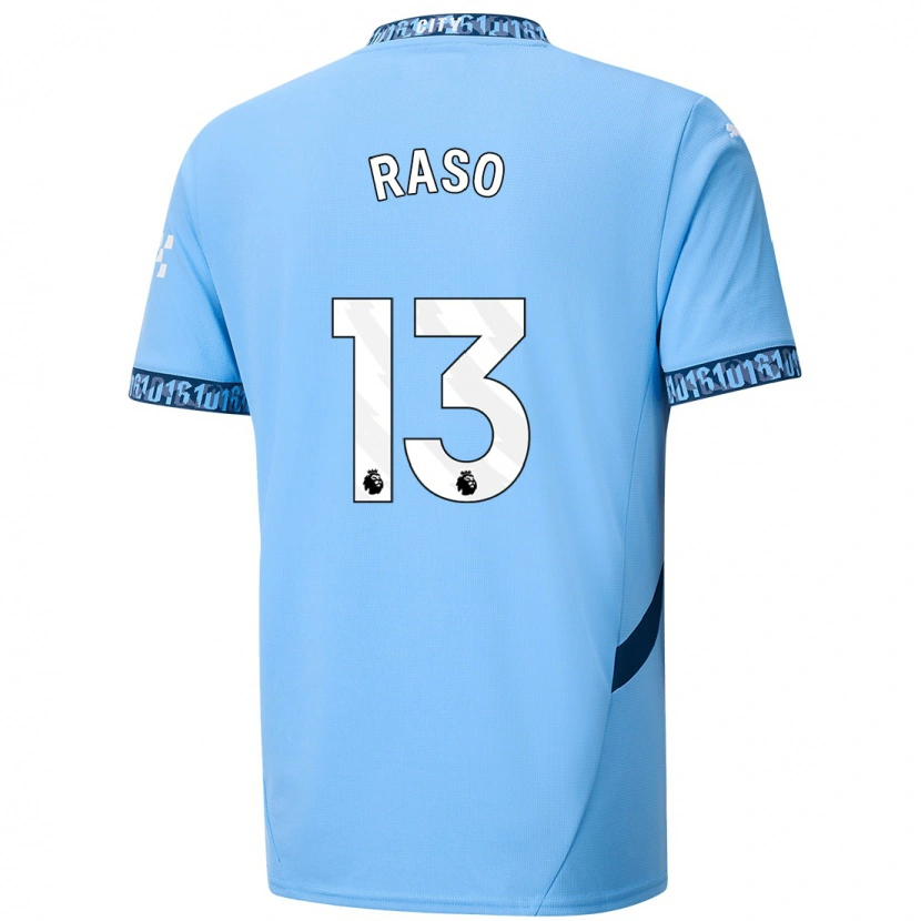 Danxen Uomo Maglia Hayley Raso #13 Blu Navy Kit Gara Home 2024/25 Maglietta
