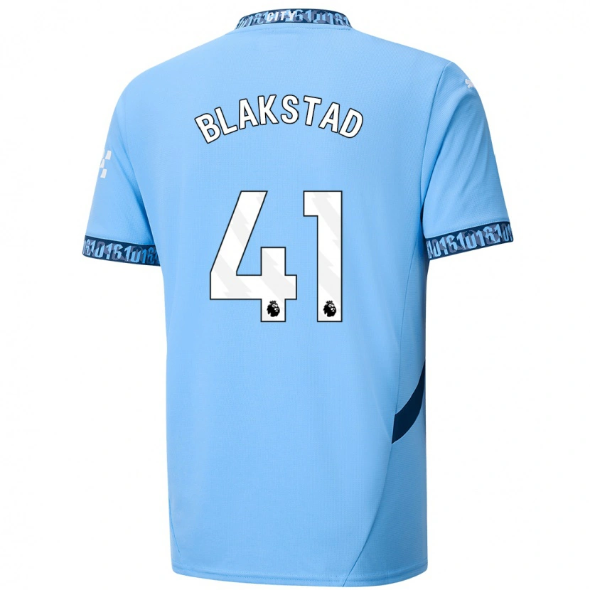 Danxen Uomo Maglia Julie Blakstad #41 Blu Navy Kit Gara Home 2024/25 Maglietta