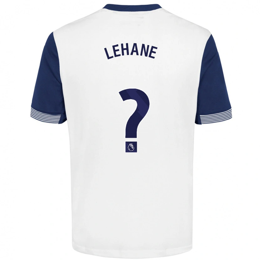 Danxen Uomo Maglia Ellis Lehane #0 Bianco Blu Kit Gara Home 2024/25 Maglietta