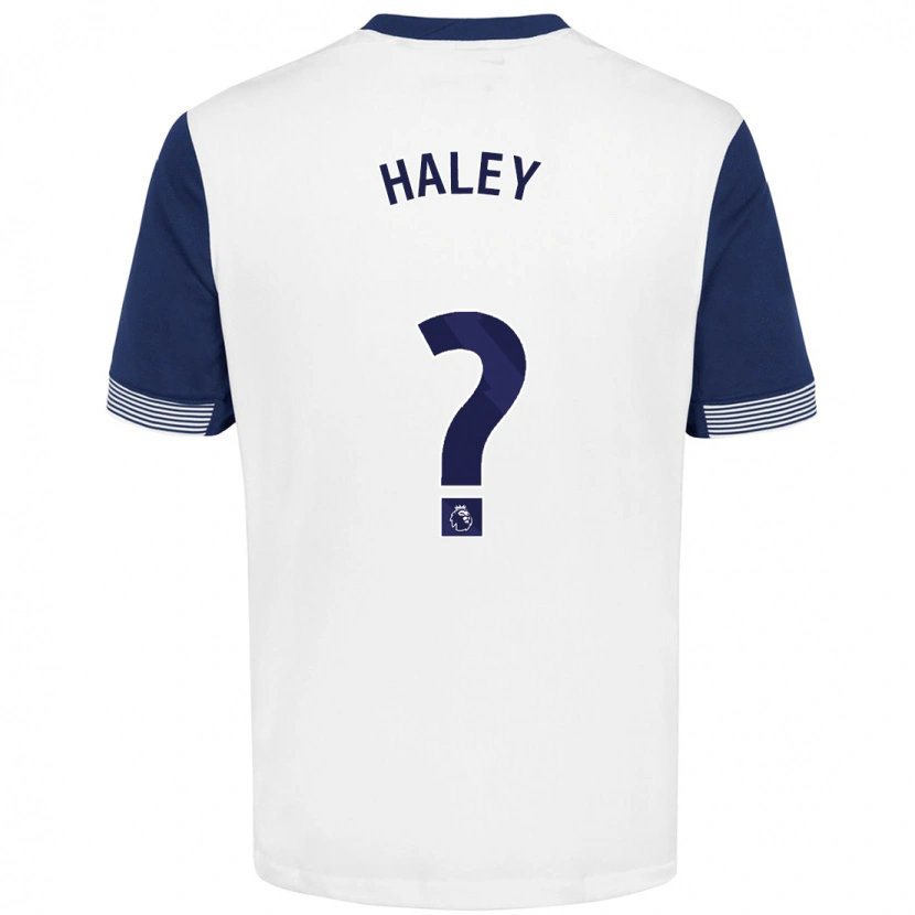 Danxen Uomo Maglia Micah Haley #0 Bianco Blu Kit Gara Home 2024/25 Maglietta