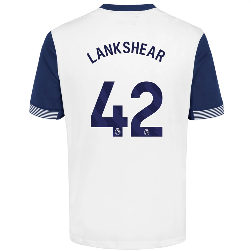 Danxen Uomo Maglia Will Lankshear #42 Bianco Blu Kit Gara Home 2024/25 Maglietta
