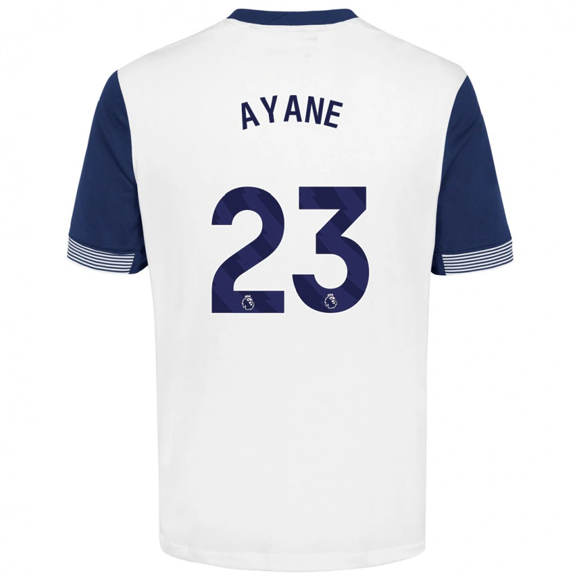 Danxen Uomo Maglia Rosella Ayane #23 Bianco Blu Kit Gara Home 2024/25 Maglietta