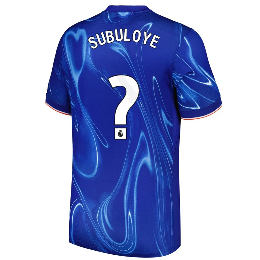 Danxen Uomo Maglia Olutayo Subuloye #0 Blu Bianco Kit Gara Home 2024/25 Maglietta
