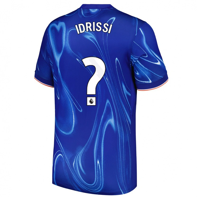Danxen Uomo Maglia Yahya Idrissi #0 Blu Bianco Kit Gara Home 2024/25 Maglietta