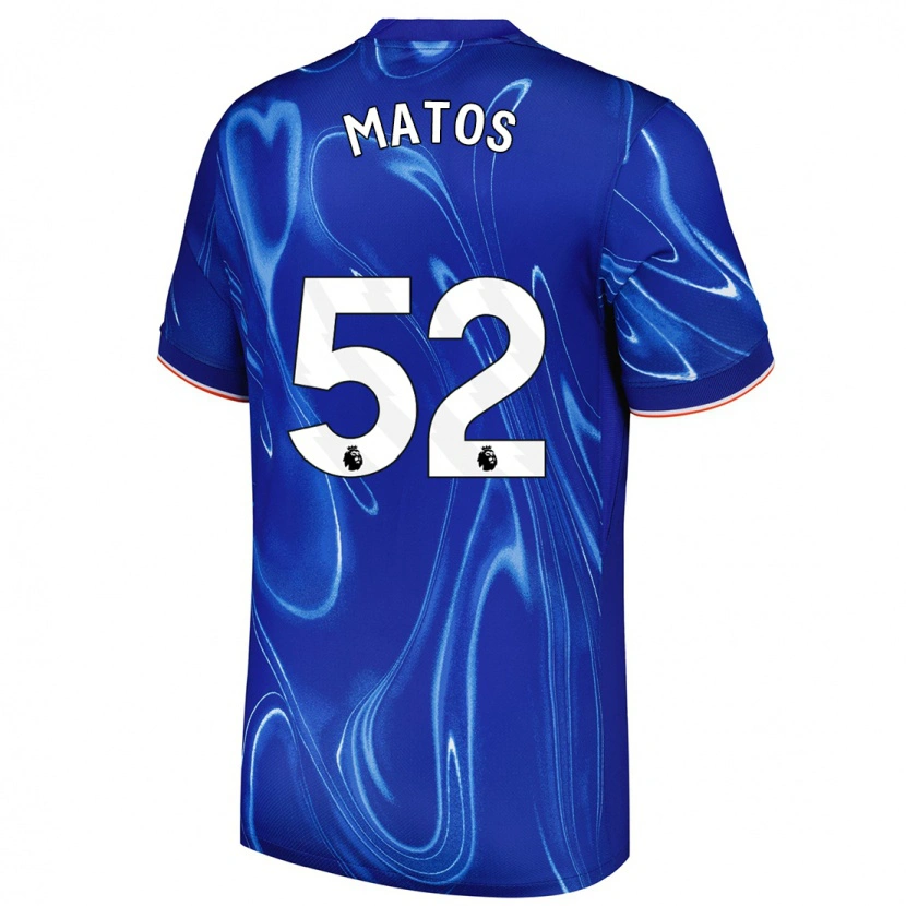 Danxen Uomo Maglia Alex Matos #52 Blu Bianco Kit Gara Home 2024/25 Maglietta