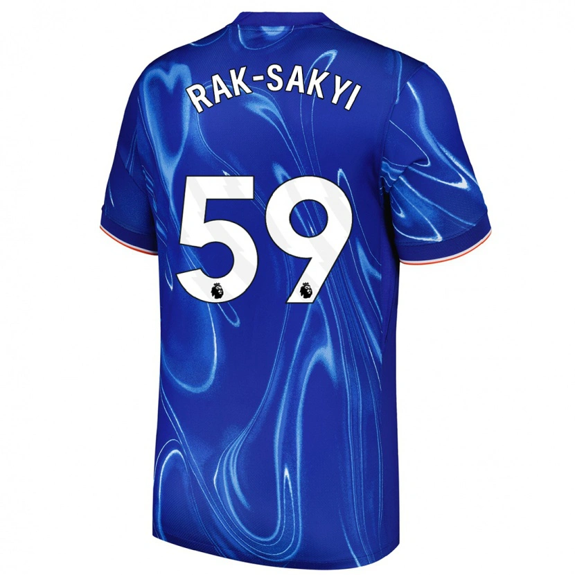 Danxen Uomo Maglia Sam Rak-Sakyi #59 Blu Bianco Kit Gara Home 2024/25 Maglietta
