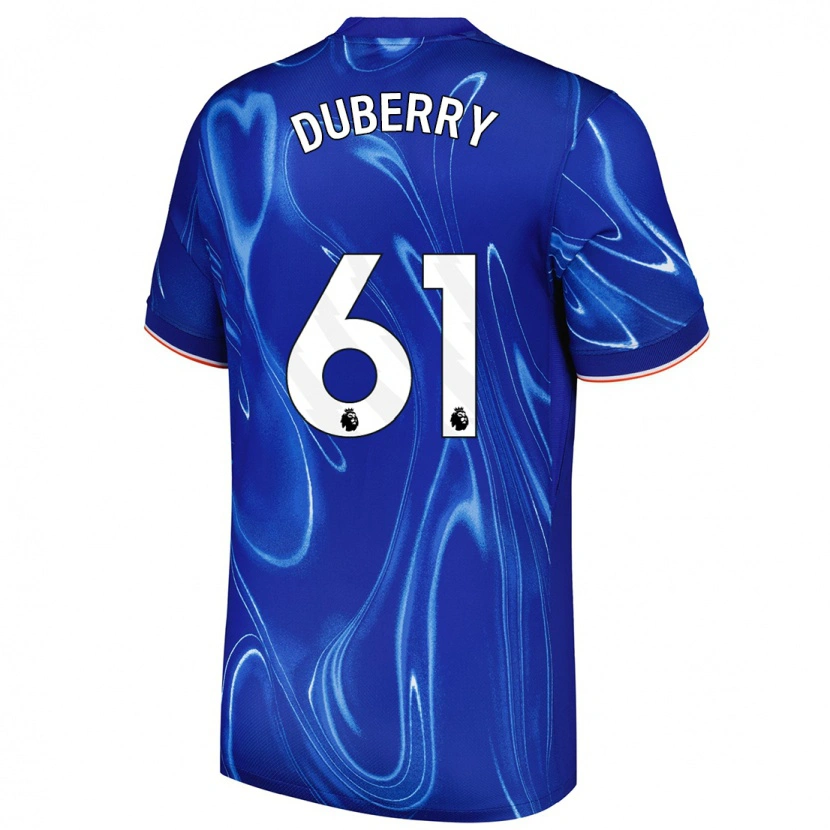 Danxen Uomo Maglia Zain Silcott-Duberry #61 Blu Bianco Kit Gara Home 2024/25 Maglietta