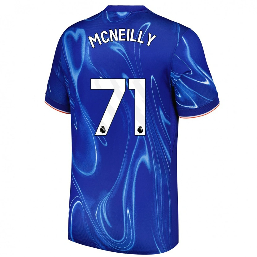 Danxen Uomo Maglia Donnell Mcneilly #71 Blu Bianco Kit Gara Home 2024/25 Maglietta
