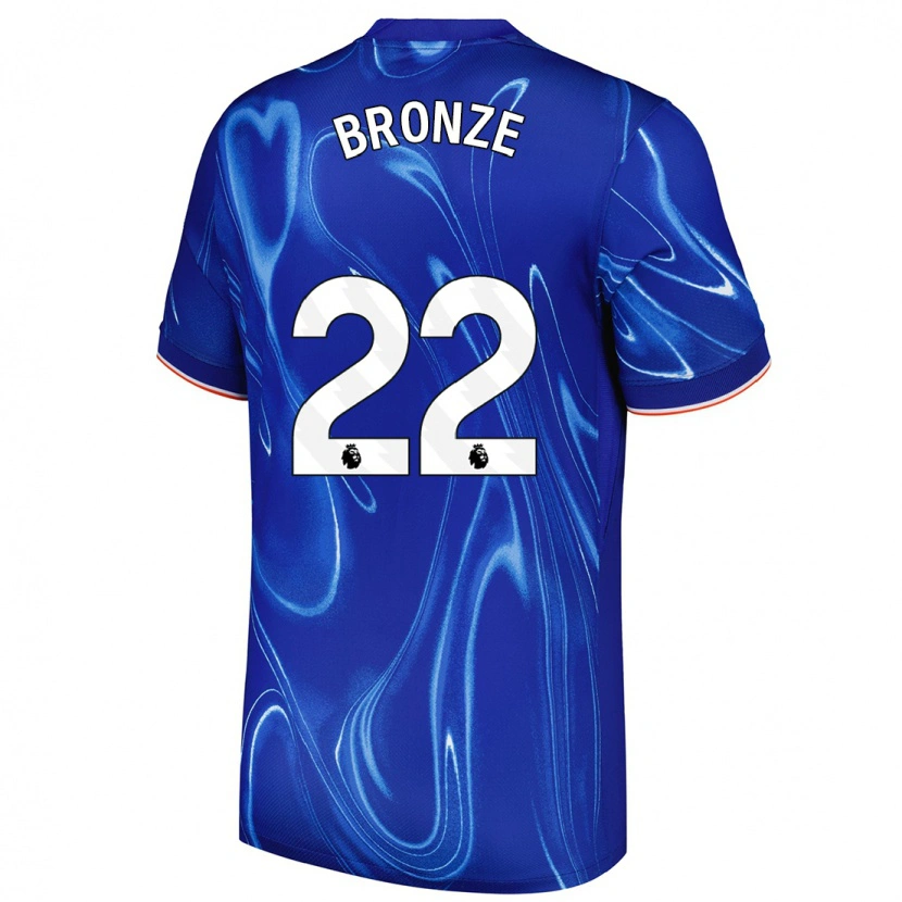 Danxen Uomo Maglia Lucy Bronze #22 Blu Bianco Kit Gara Home 2024/25 Maglietta