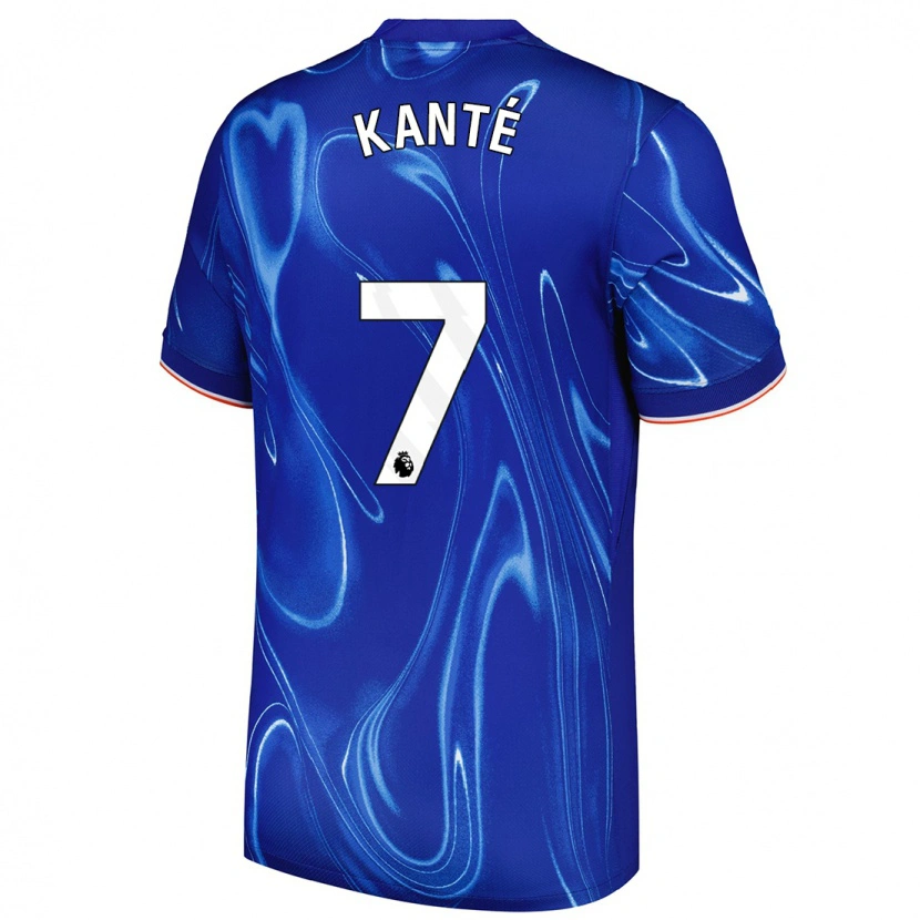 Danxen Uomo Maglia N'golo Kante #7 Blu Bianco Kit Gara Home 2024/25 Maglietta