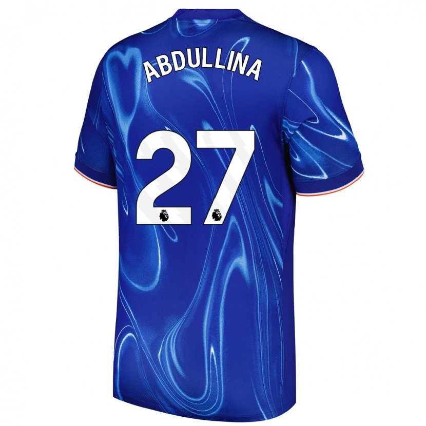Danxen Uomo Maglia Alsu Abdullina #27 Blu Bianco Kit Gara Home 2024/25 Maglietta