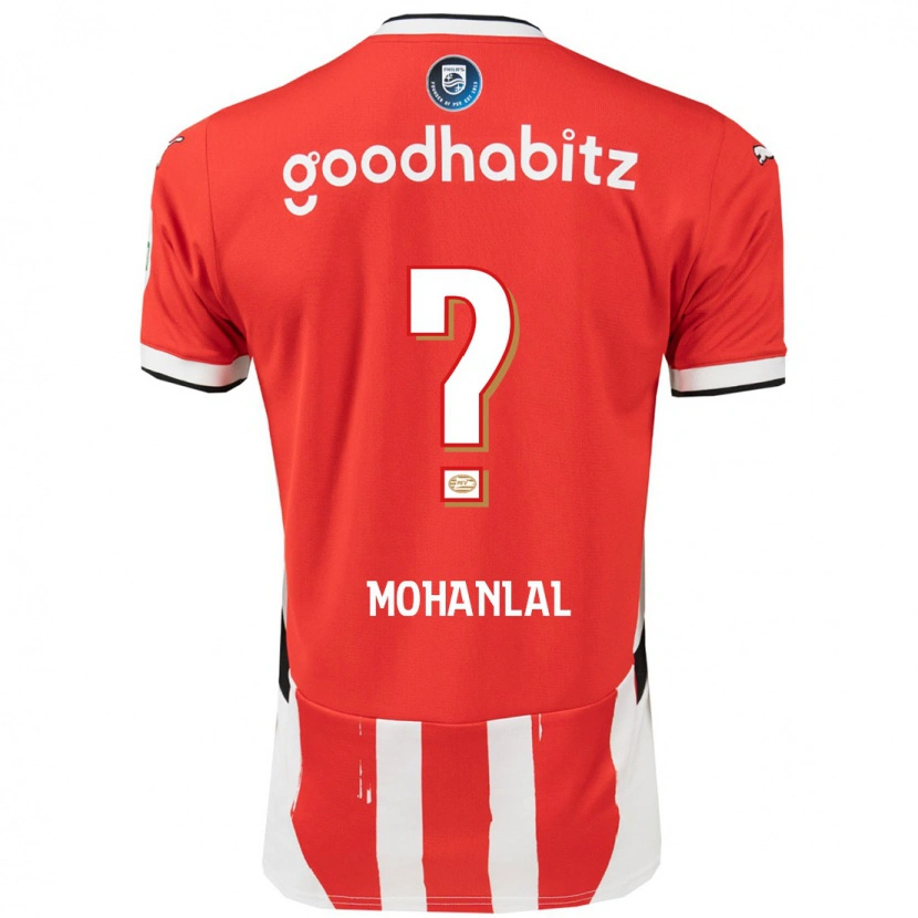 Danxen Uomo Maglia Pawan Mohanlal #0 Rosso Bianco Kit Gara Home 2024/25 Maglietta