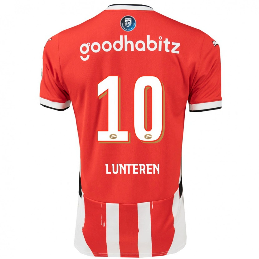 Danxen Uomo Maglia Desiree Van Lunteren #10 Rosso Bianco Kit Gara Home 2024/25 Maglietta