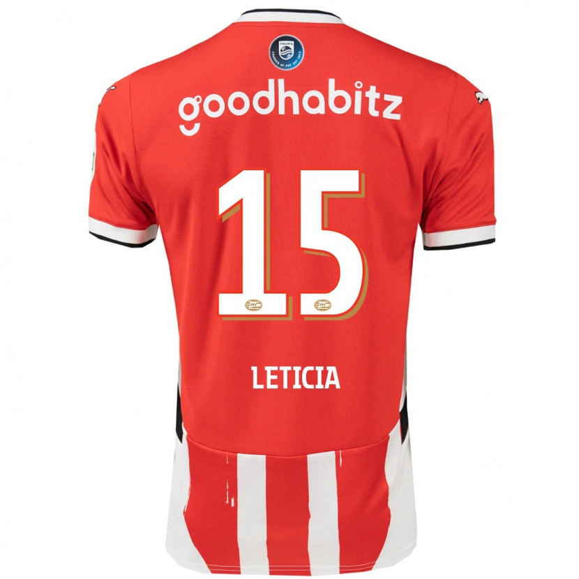 Danxen Uomo Maglia Brazil Bra Leticia #15 Rosso Bianco Kit Gara Home 2024/25 Maglietta