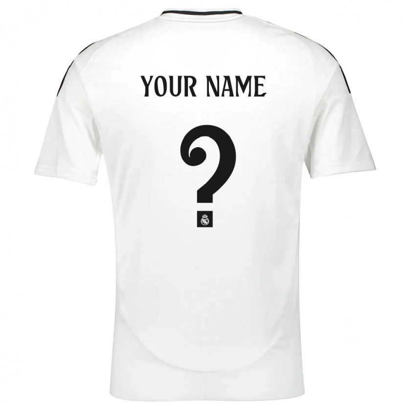 Danxen Uomo Maglia Il Tuo Nome #0 Bianco Kit Gara Home 2024/25 Maglietta
