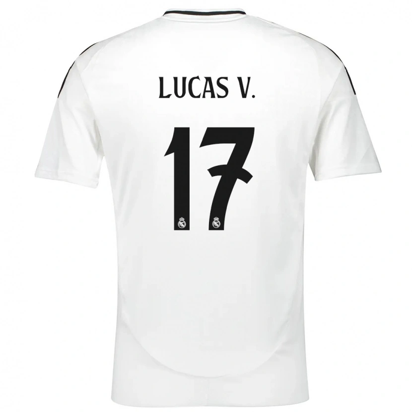 Danxen Uomo Maglia Lucas Vázquez #17 Bianco Kit Gara Home 2024/25 Maglietta