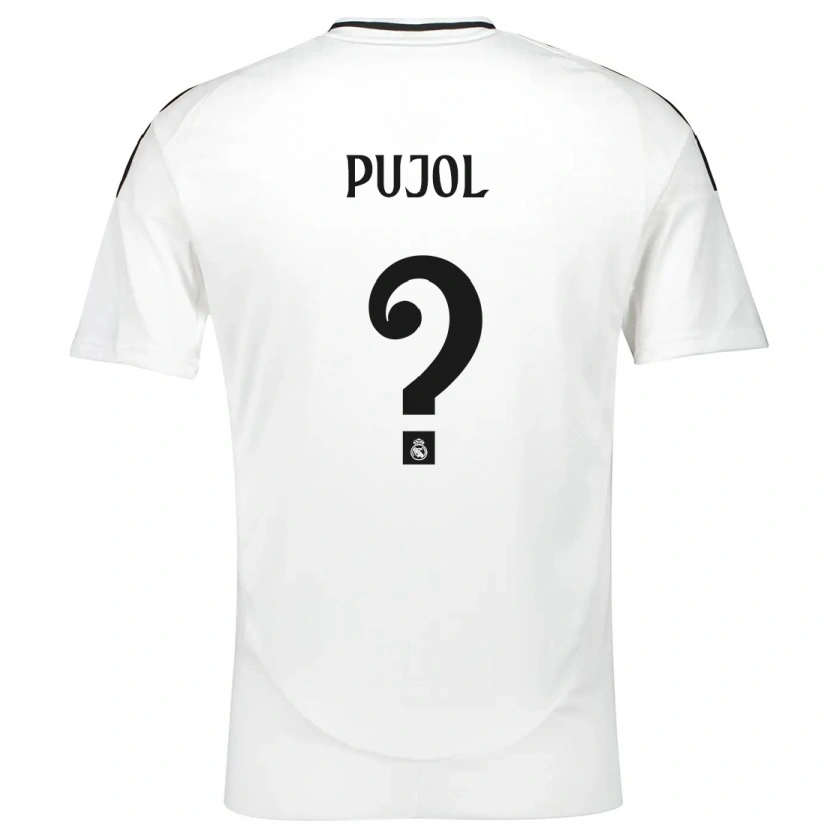 Danxen Uomo Maglia Edgar Pujol #0 Bianco Kit Gara Home 2024/25 Maglietta
