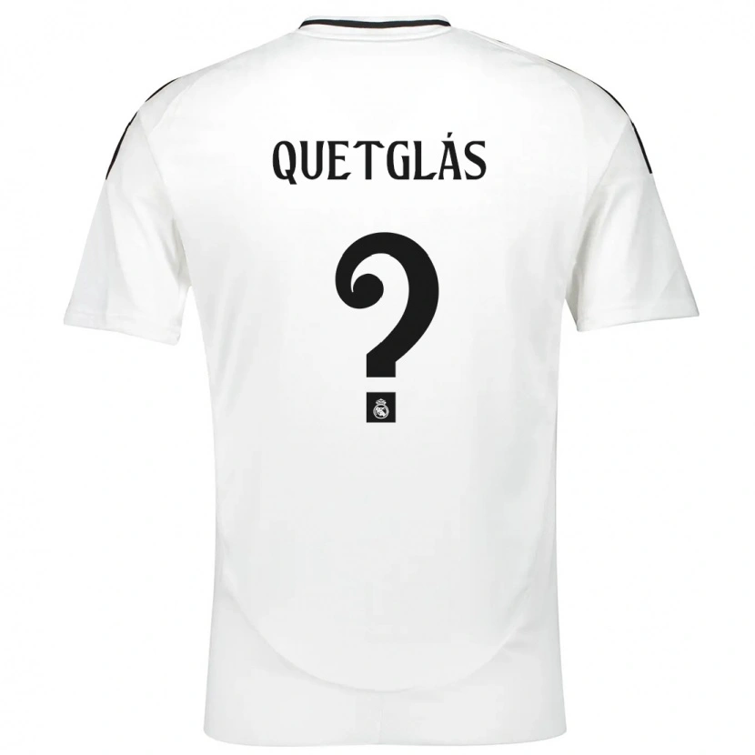 Danxen Uomo Maglia Ferran Quetglás #0 Bianco Kit Gara Home 2024/25 Maglietta