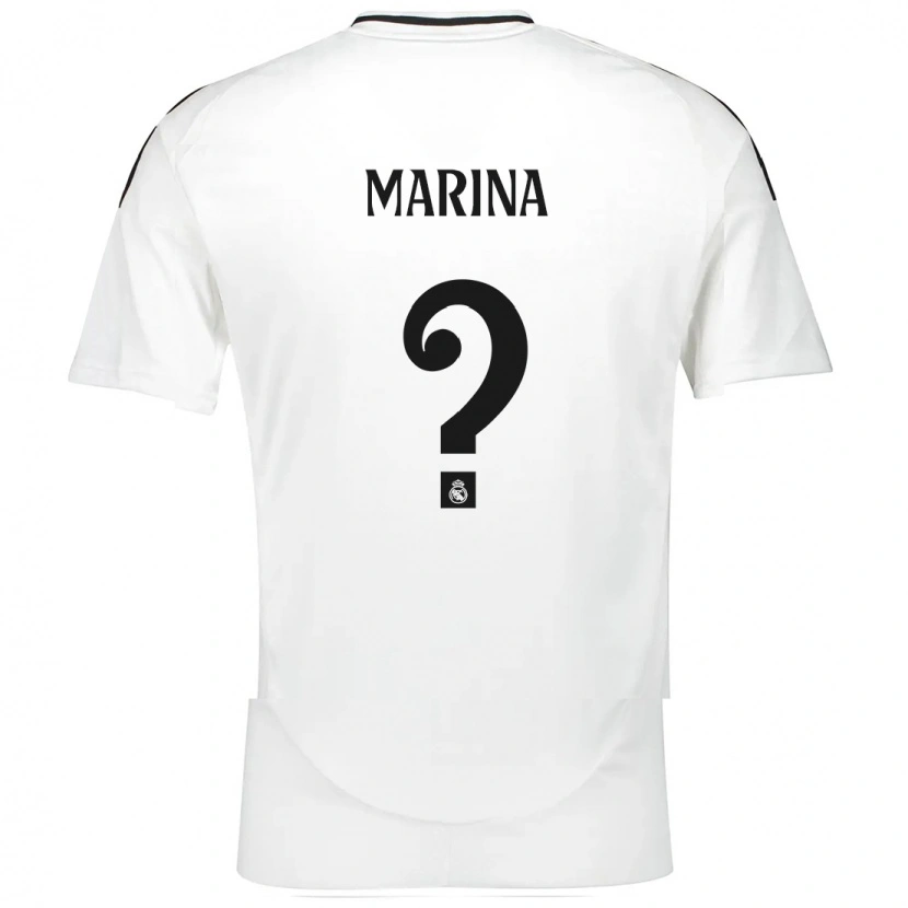 Danxen Uomo Maglia Nacho Marina #0 Bianco Kit Gara Home 2024/25 Maglietta