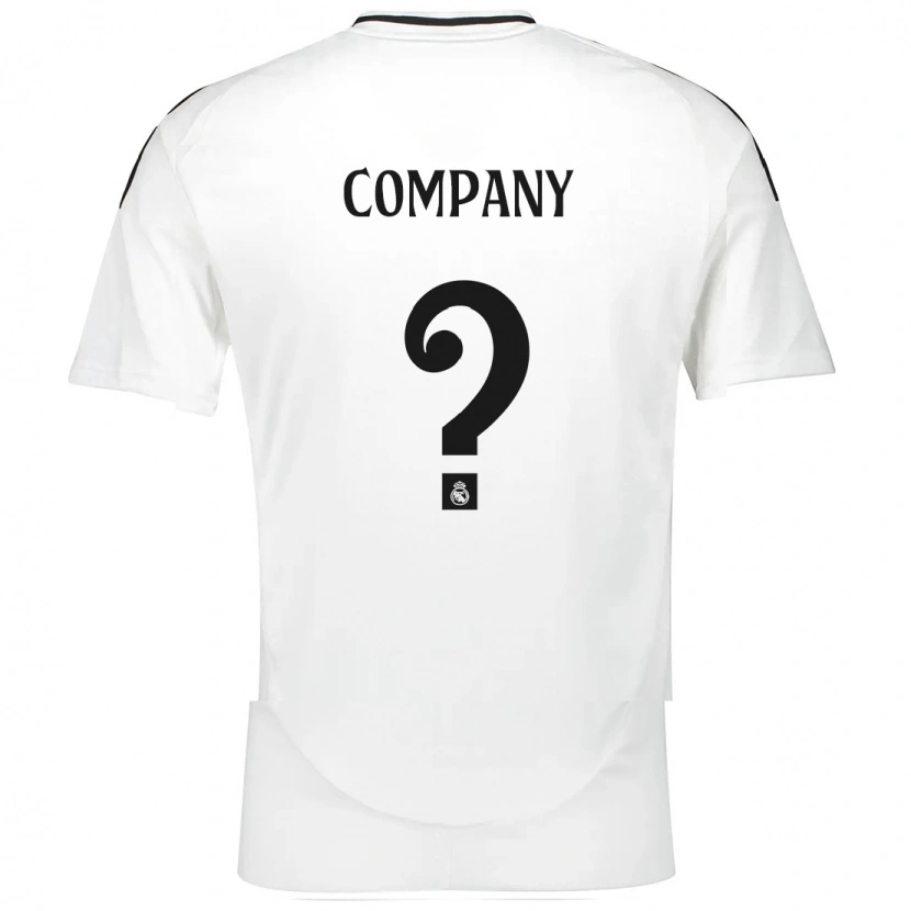 Danxen Uomo Maglia Marco Company #0 Bianco Kit Gara Home 2024/25 Maglietta