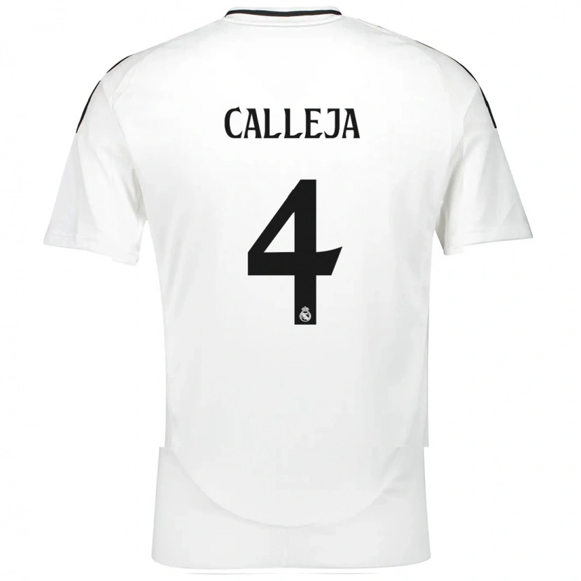 Danxen Uomo Maglia Jaime Calleja #4 Bianco Kit Gara Home 2024/25 Maglietta