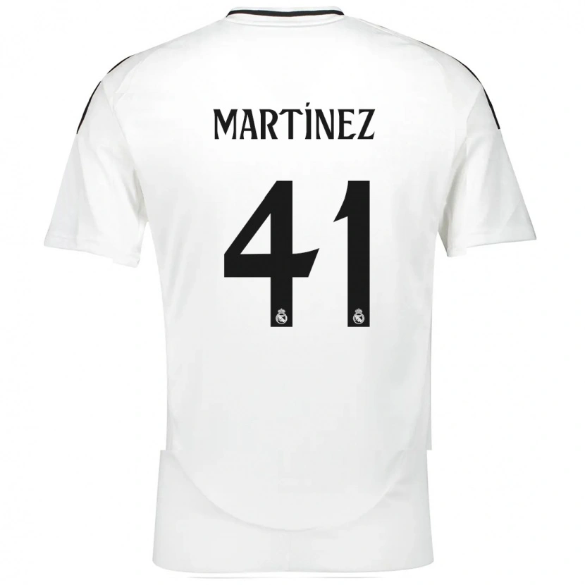 Danxen Uomo Maglia Joan Martínez #41 Bianco Kit Gara Home 2024/25 Maglietta