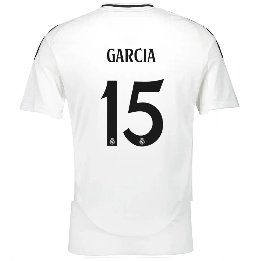 Danxen Uomo Maglia Sheila García #15 Bianco Kit Gara Home 2024/25 Maglietta