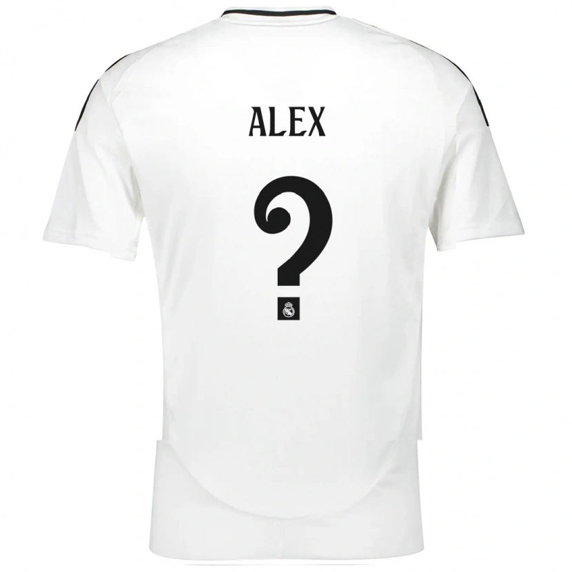 Danxen Uomo Maglia Alex Sanchez #0 Bianco Kit Gara Home 2024/25 Maglietta