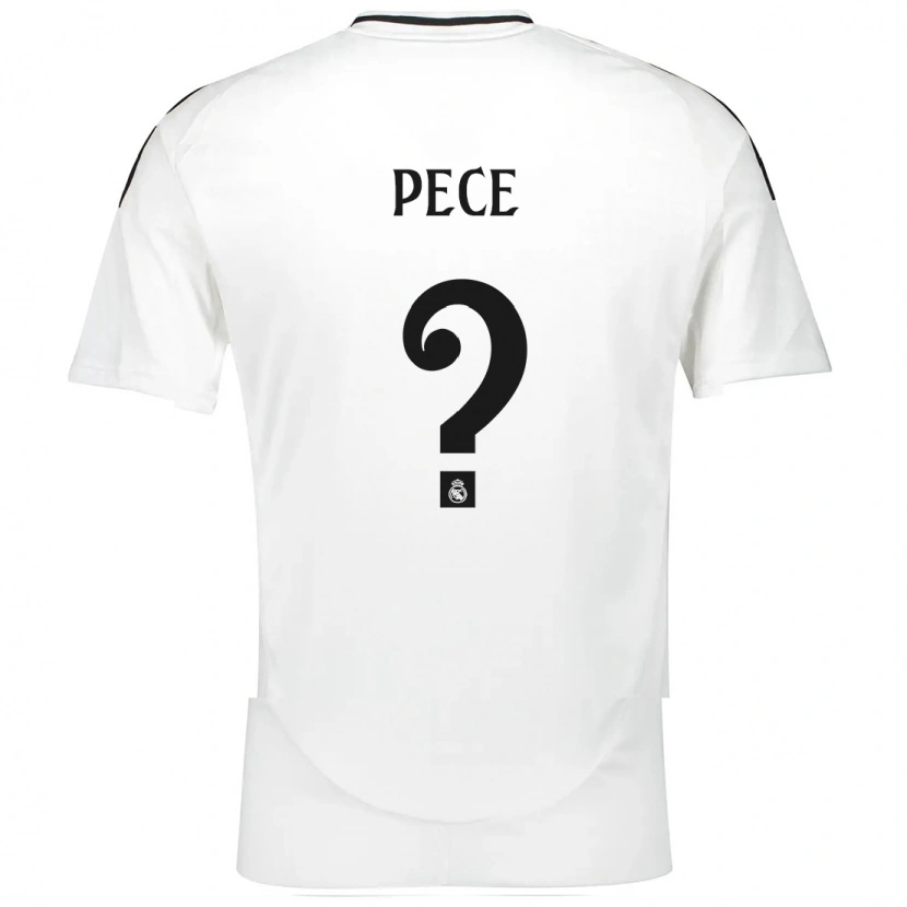 Danxen Uomo Maglia Pece #0 Bianco Kit Gara Home 2024/25 Maglietta